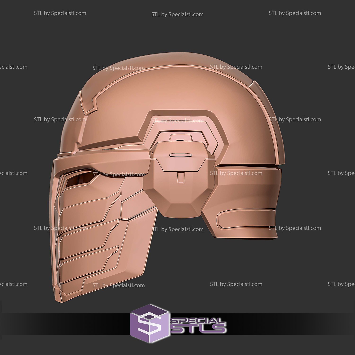 Cosplay STL Files Deadshot Helmet 3D Model — view 2