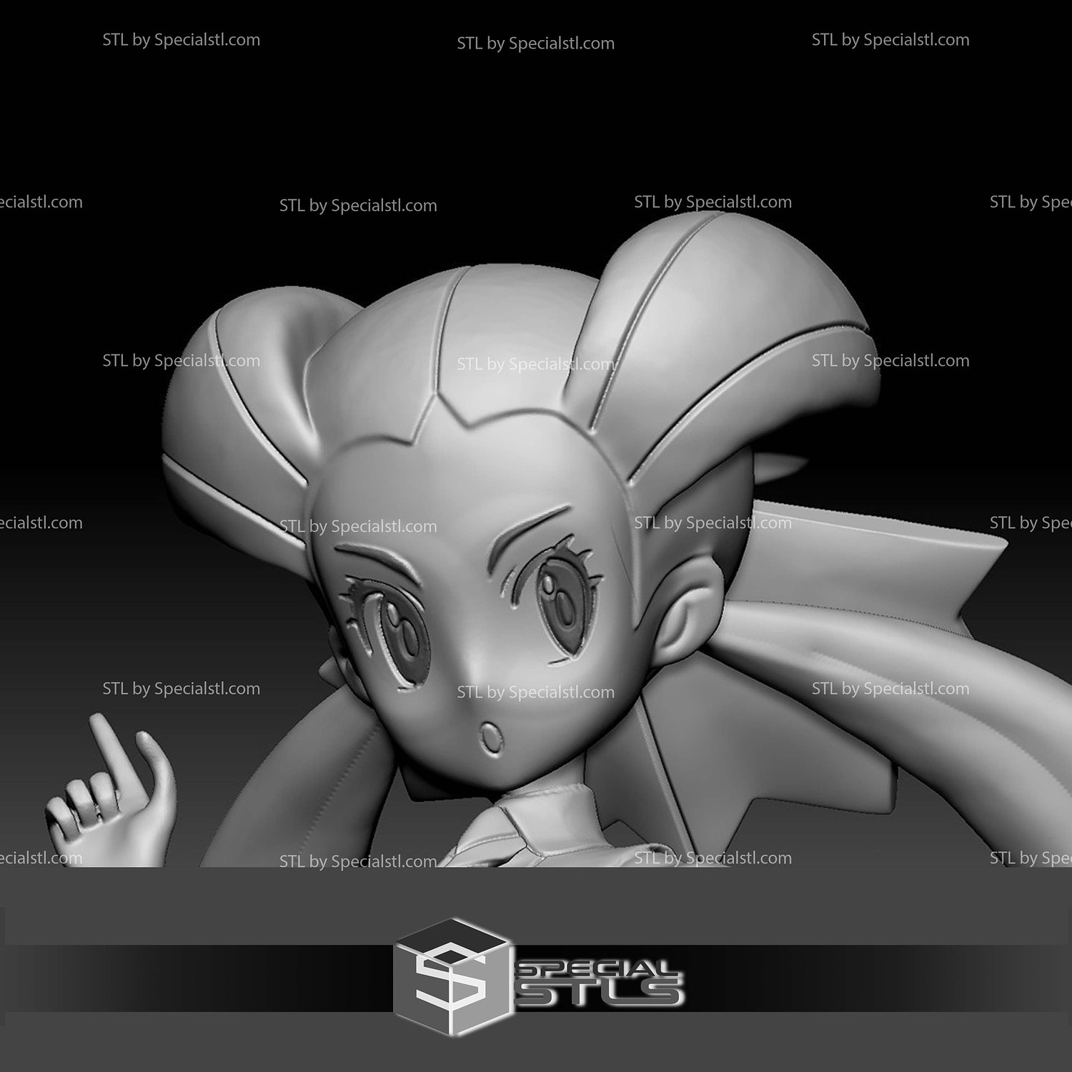 Pokemon STL Collection Gym Leader Roxanne 3D Model — view 4