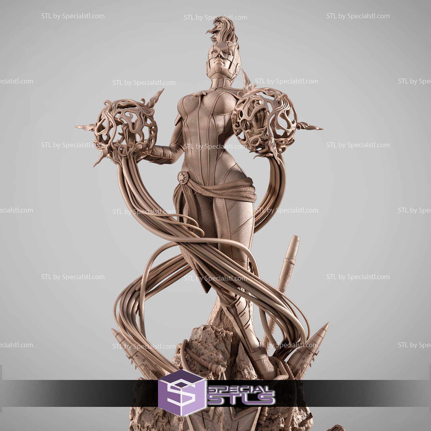 Captain Marvel 2025 STL Files 3D Model — view 2