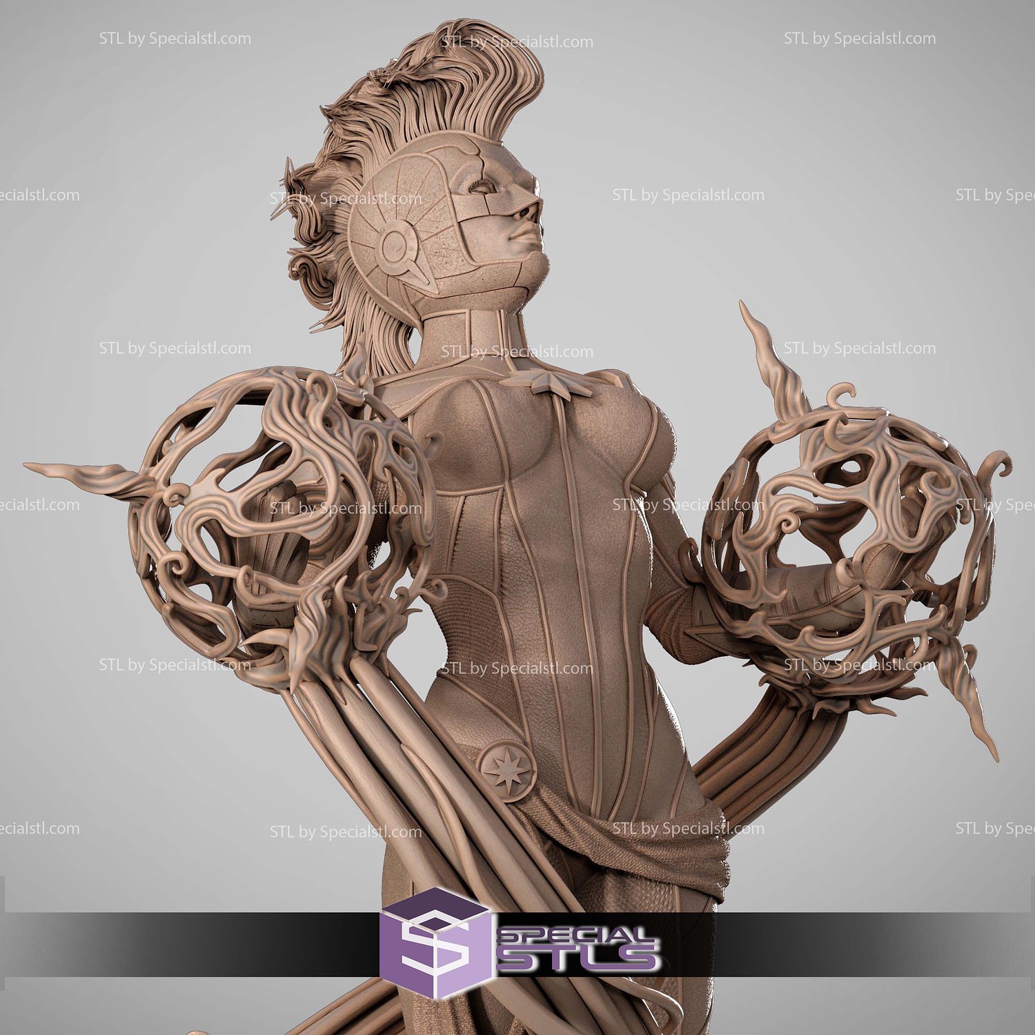 Captain Marvel 2025 STL Files 3D Model — view 3