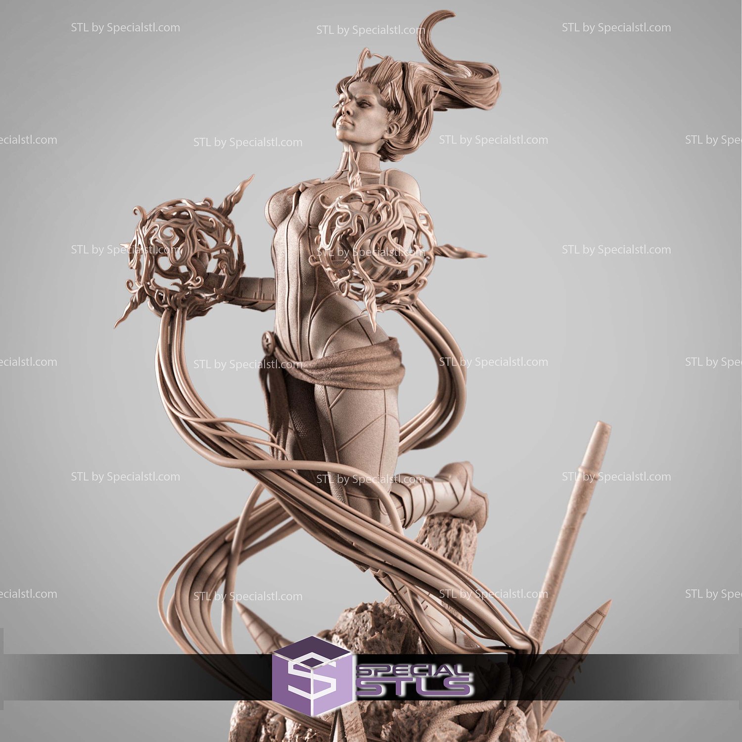 Captain Marvel 2025 STL Files 3D Model — view 5