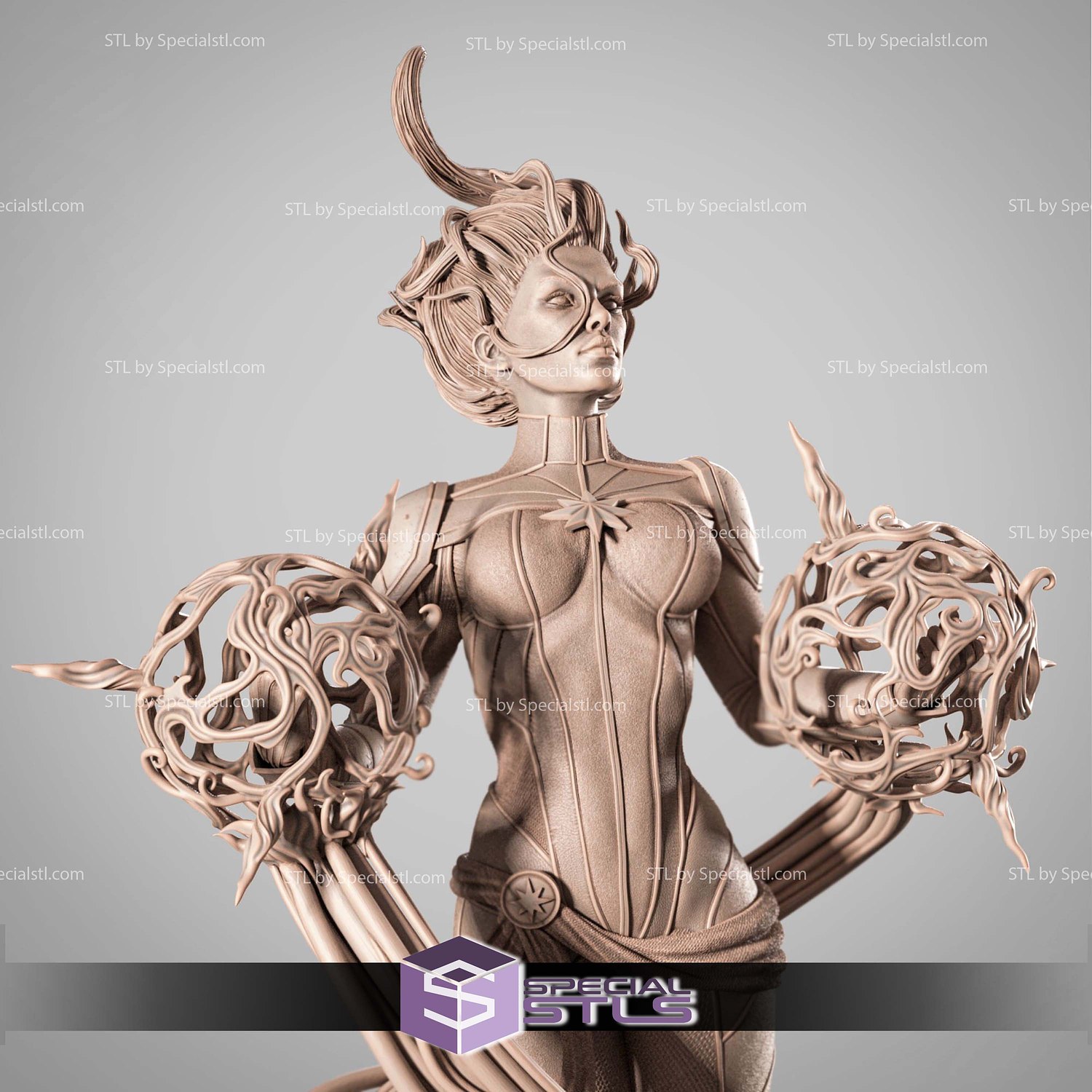 Captain Marvel 2025 STL Files 3D Model — view 7