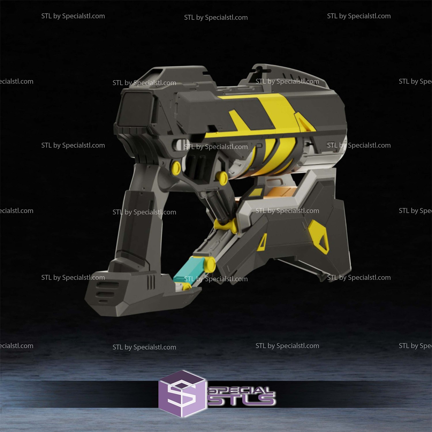 Cosplay STL Files Star Lord Marvel Rivals Gun 3D Model — view 2