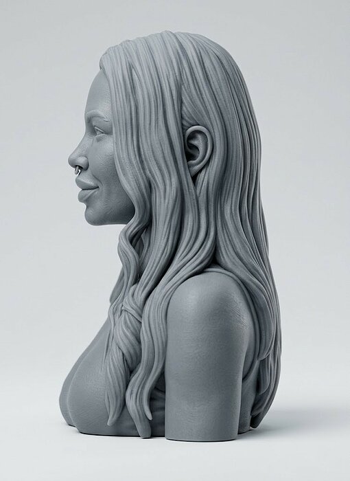 Nicole Aniston bust 3D 3DM Model — view 5
