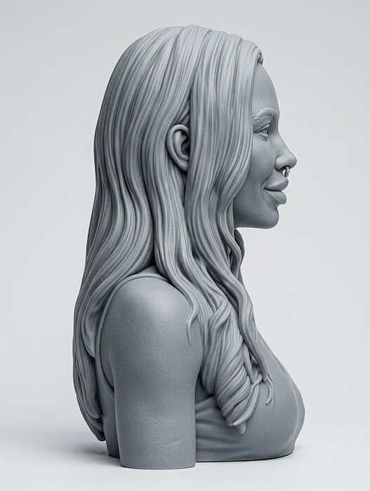 Nicole Aniston bust 3D 3DM Model — view 7