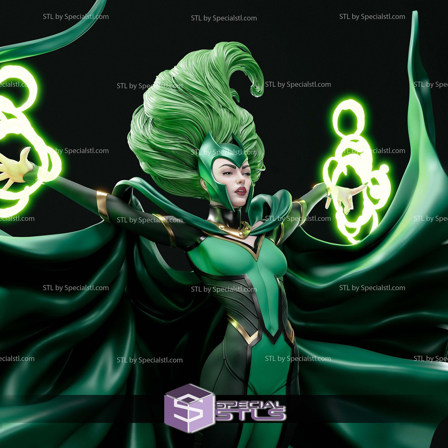 Polaris Green Power 3D Printer Files STL Model — view 2