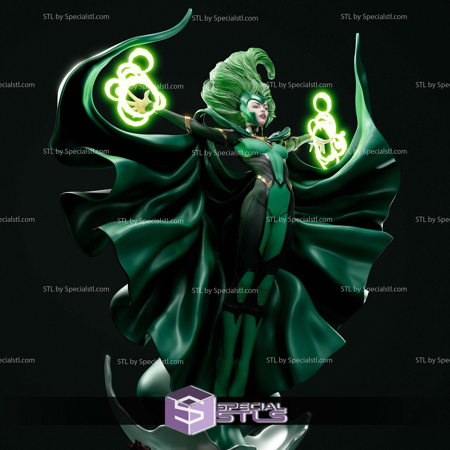 Polaris Green Power 3D Printer Files STL Model — view 4