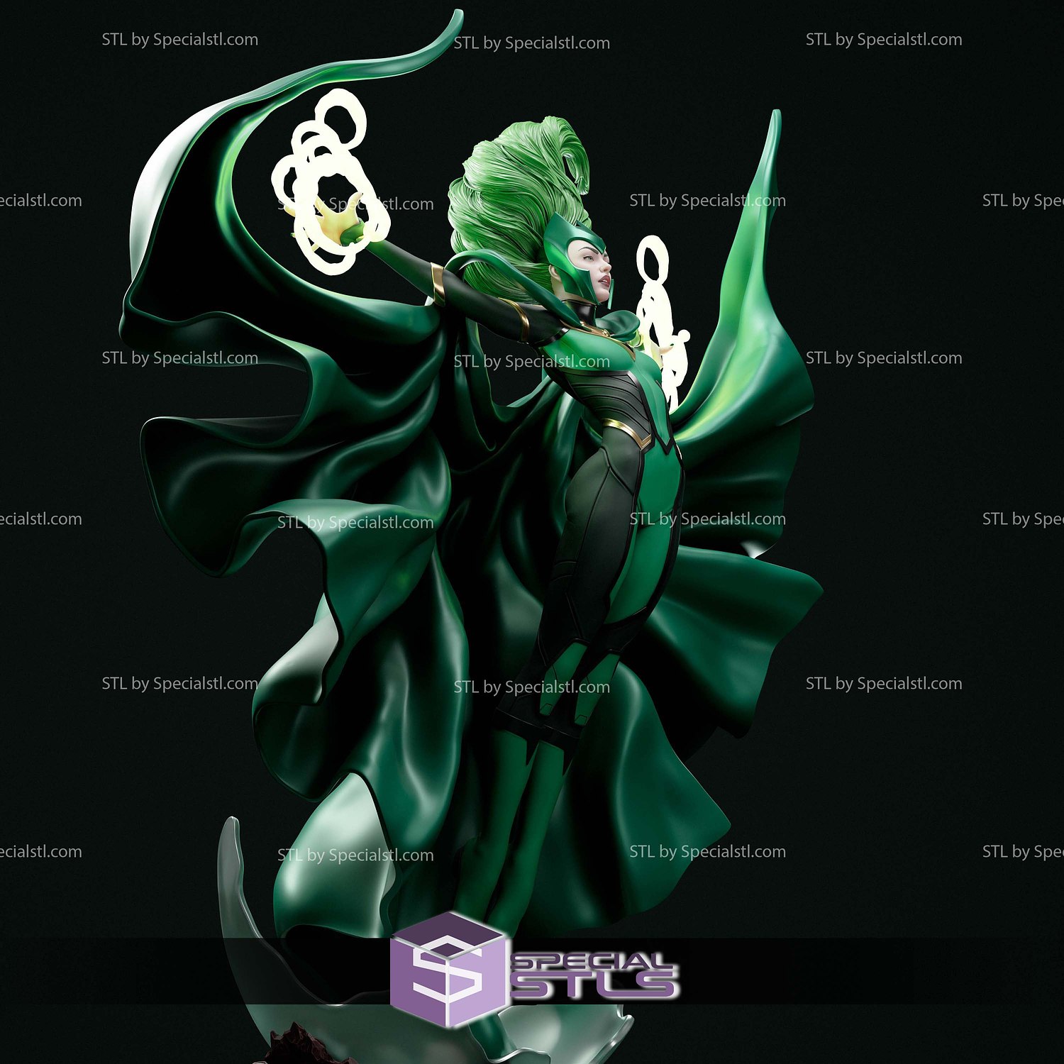 Polaris Green Power 3D Printer Files STL Model — view 5