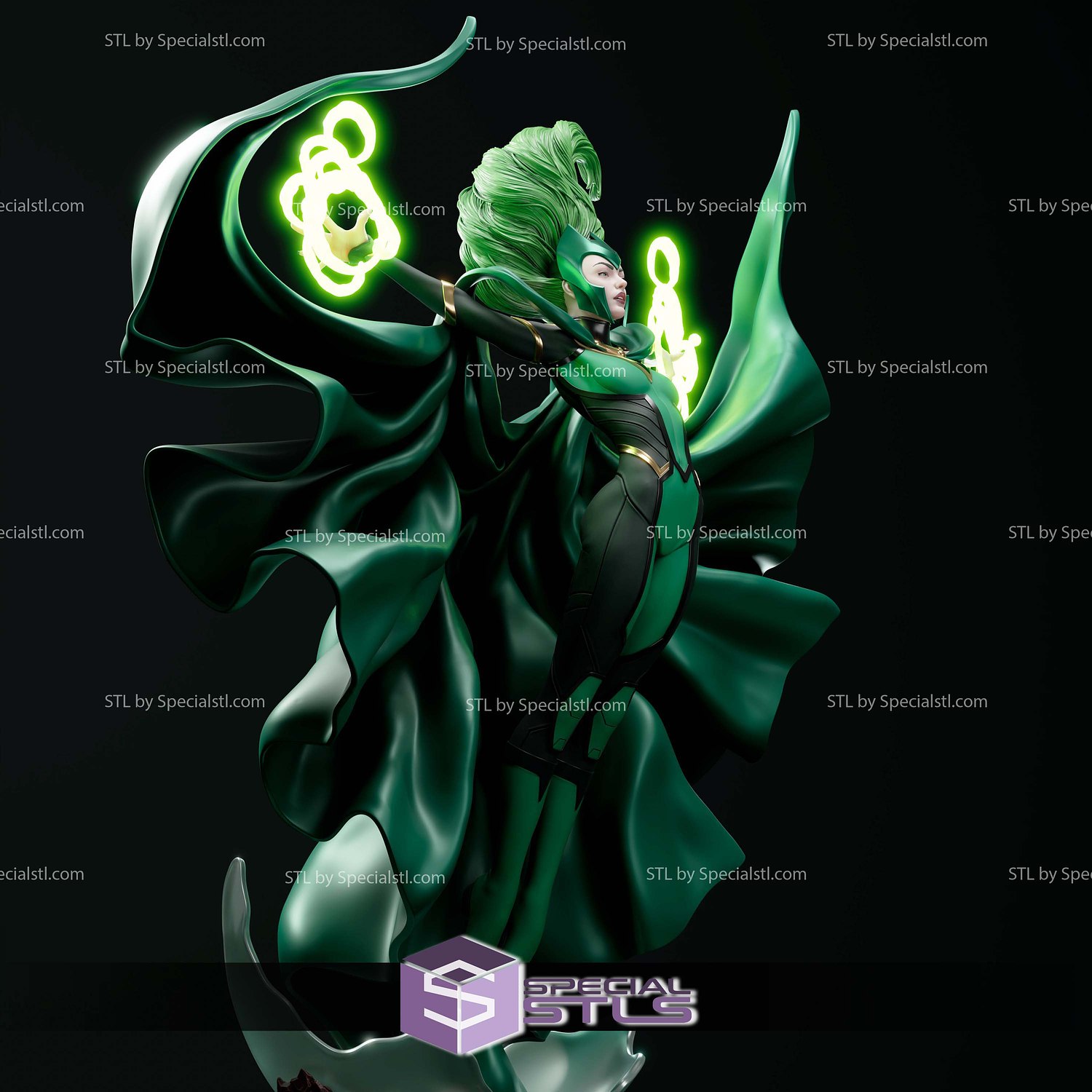 Polaris Green Power 3D Printer Files STL Model — view 8