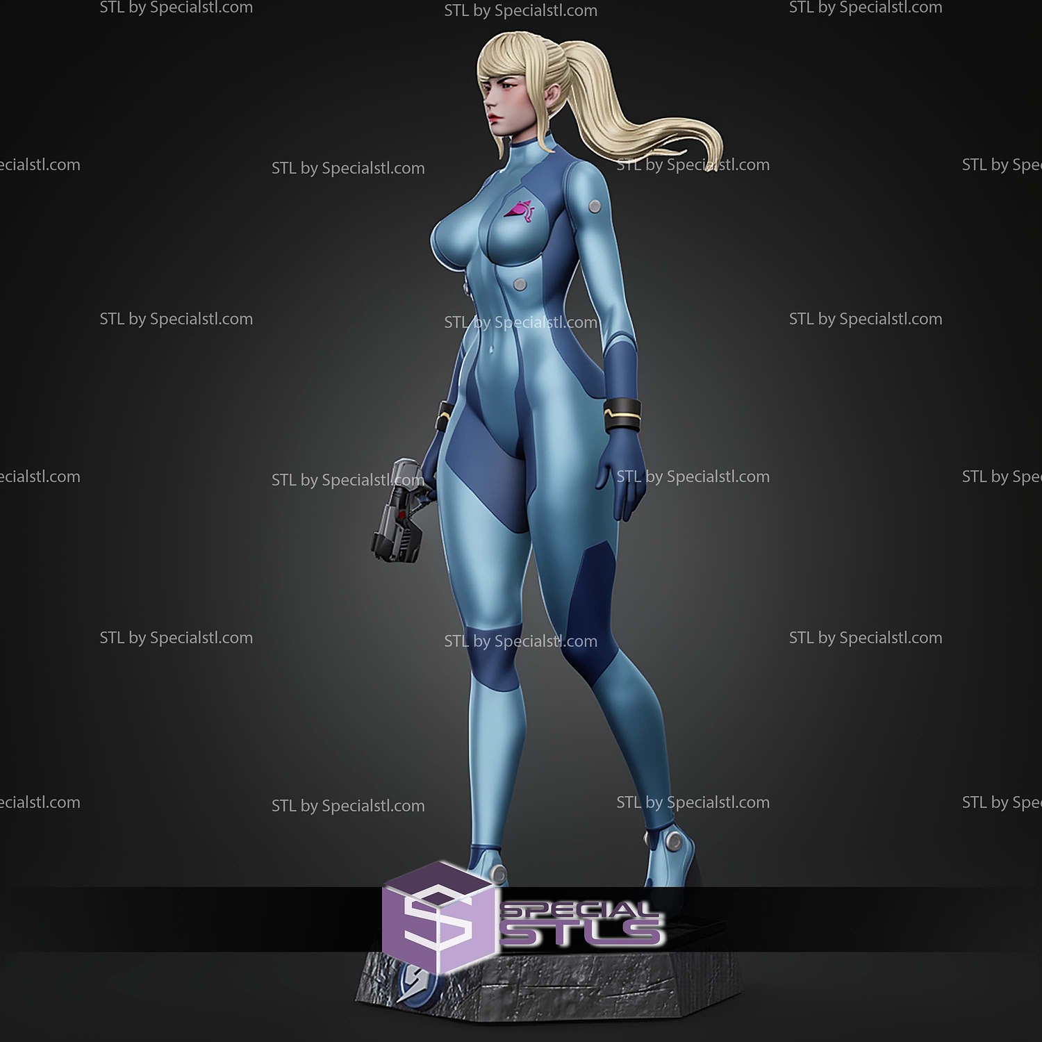 Samus Aran Thicc 1 6 STL Files 3D Model — view 4