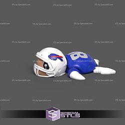 Basic STL Collection Football Turtle Buffalo Bills 3D Model