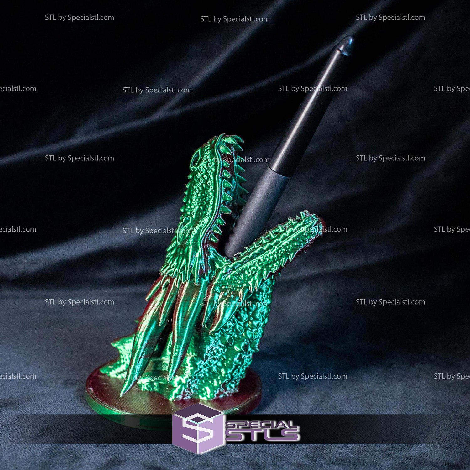 Dragon Head Stylus Stand Game Of Thrones STL Files 3D Model — view 5