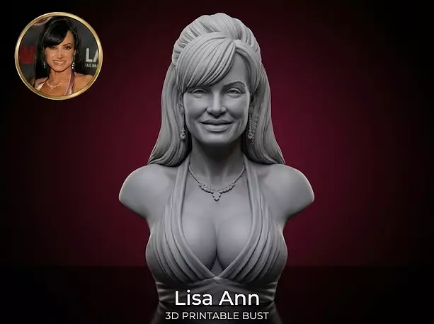 Lisa Ann bust 3D STL Model