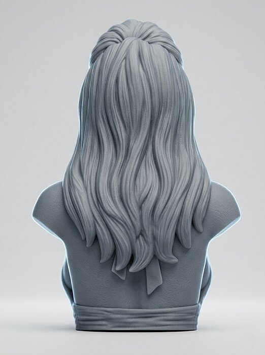 Lisa Ann bust 3D STL Model — view 6