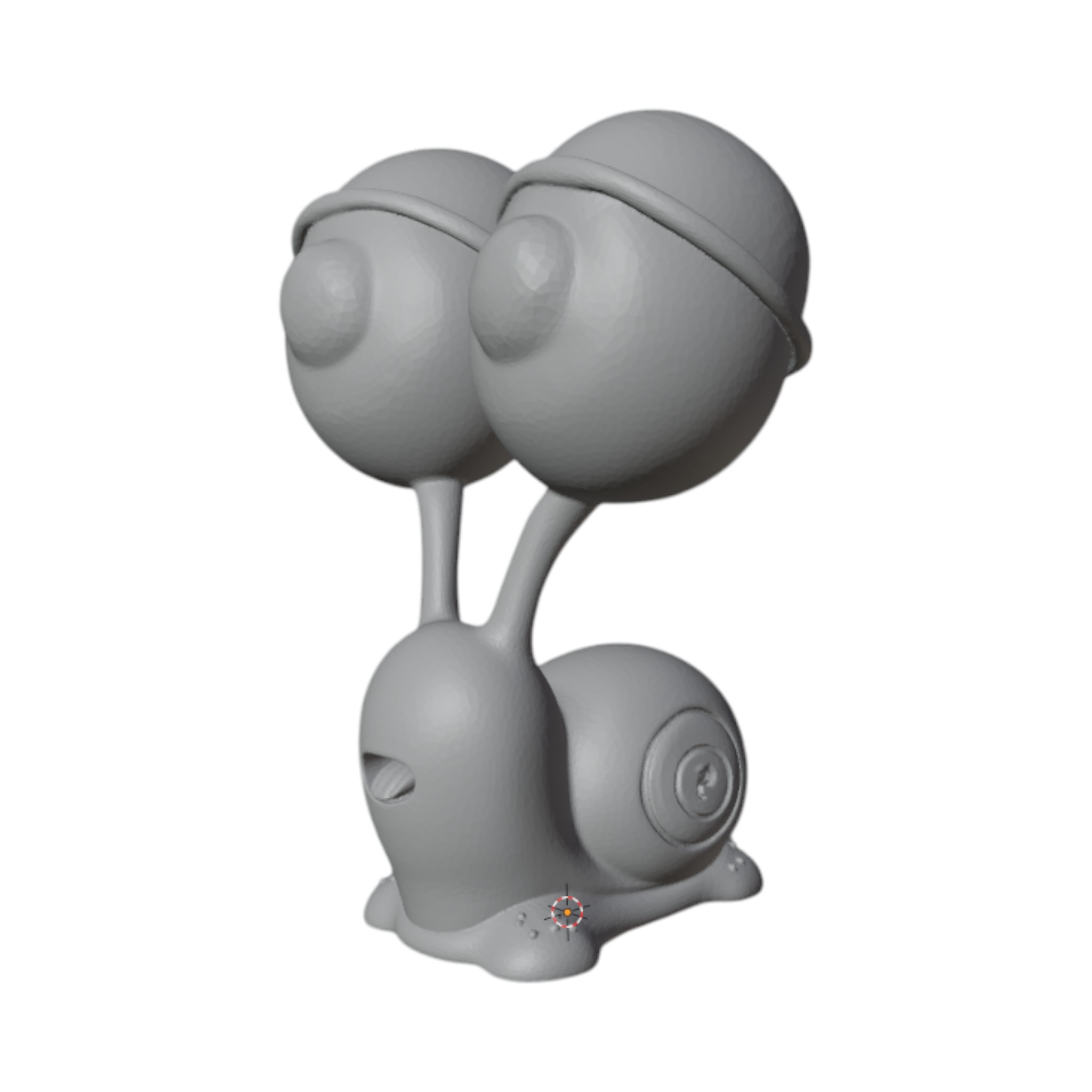 Gary the Snail STL File – SpongeBob 3D Print Model – Cute Cartoon Pet Figurine Model