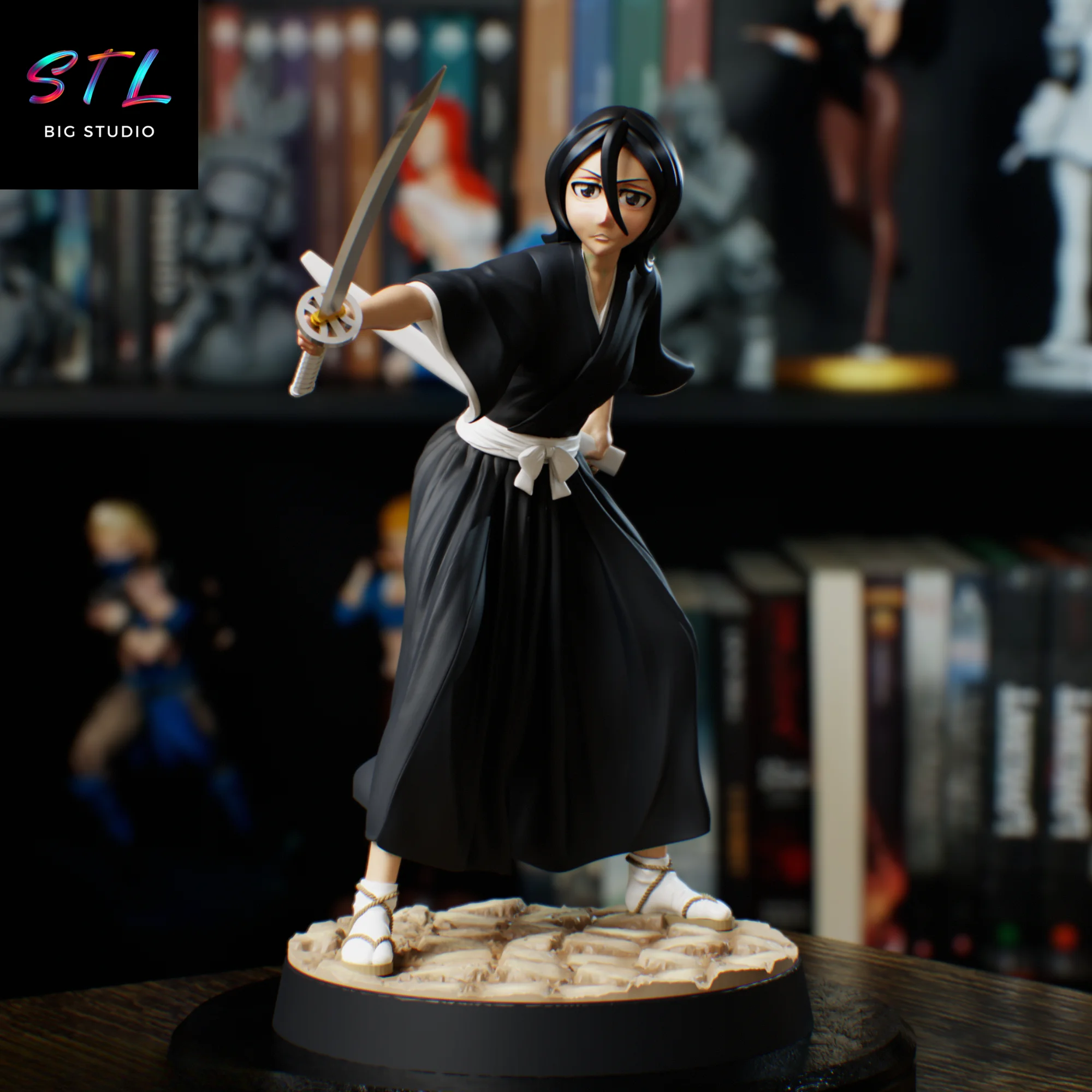 Rukia Kuchiki STL | Bleach | 3D Printable Figure Model