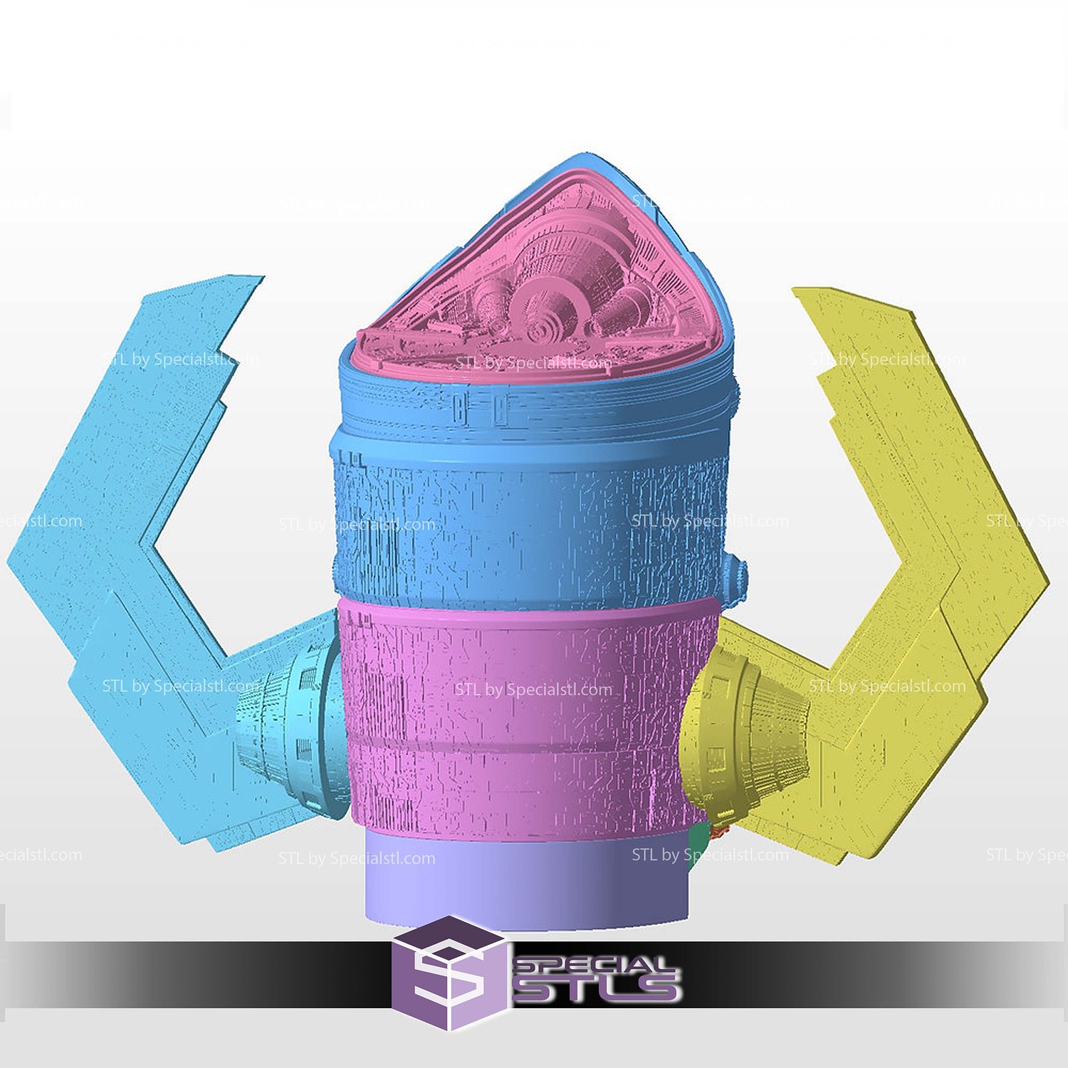 Cosplay STL Files Galactus Fantastic Four Helmet 3D Model — view 5