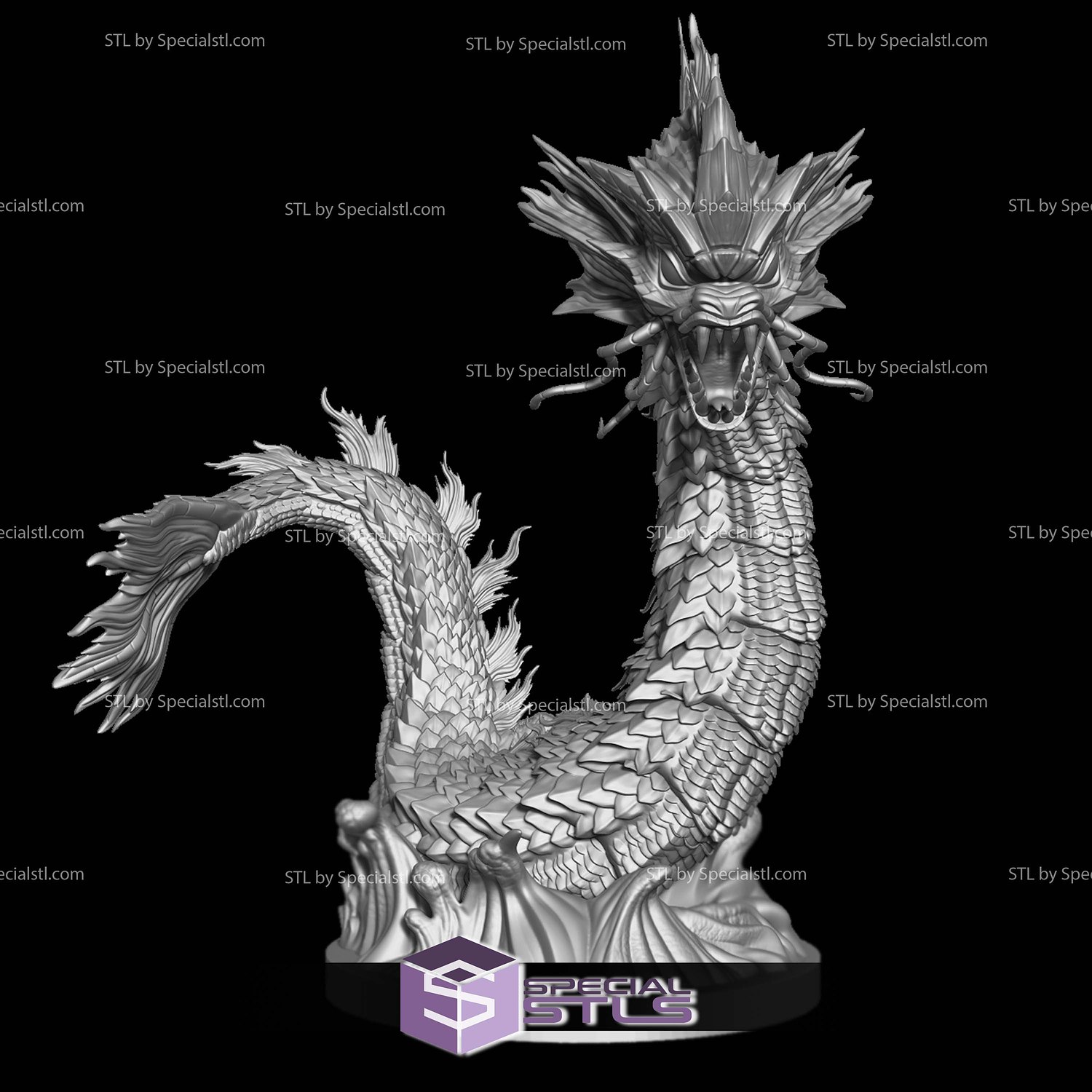 Pokemon Leviathan Gyarados 3D Printer Files STL Model — view 4