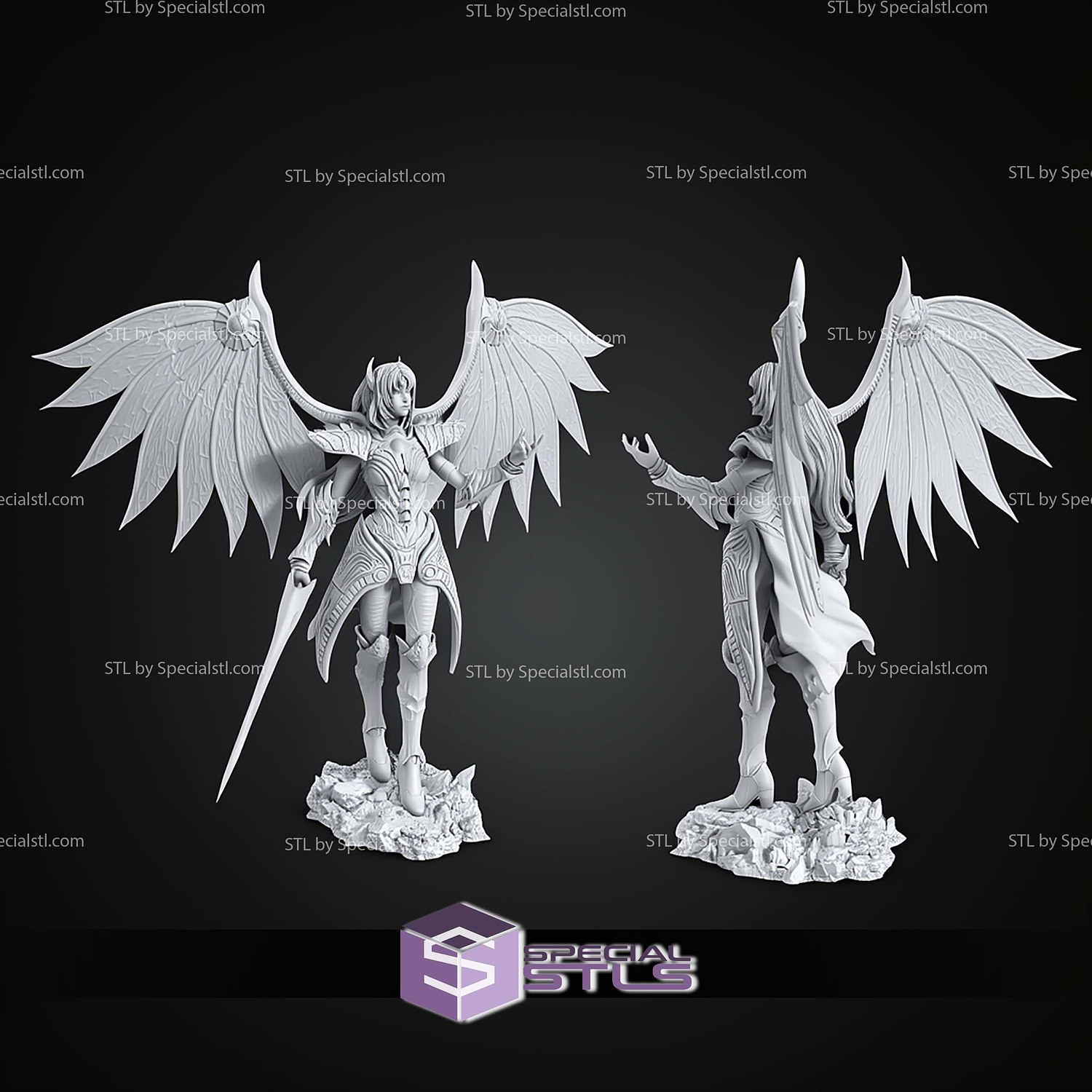 Rose Legend of Dragoon 233mm STL Files 3D Model — view 2