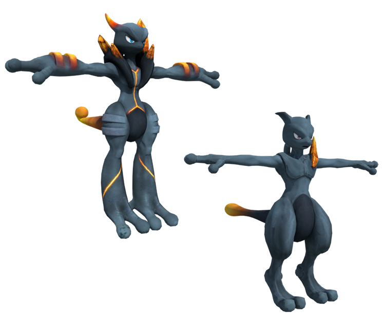 Shadow Mewtwo 3D OBJ Model