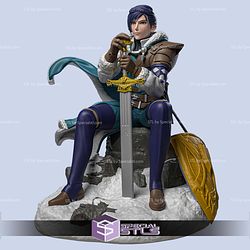 Felix Sitting Fire Emblem 3D Print Files STL Model