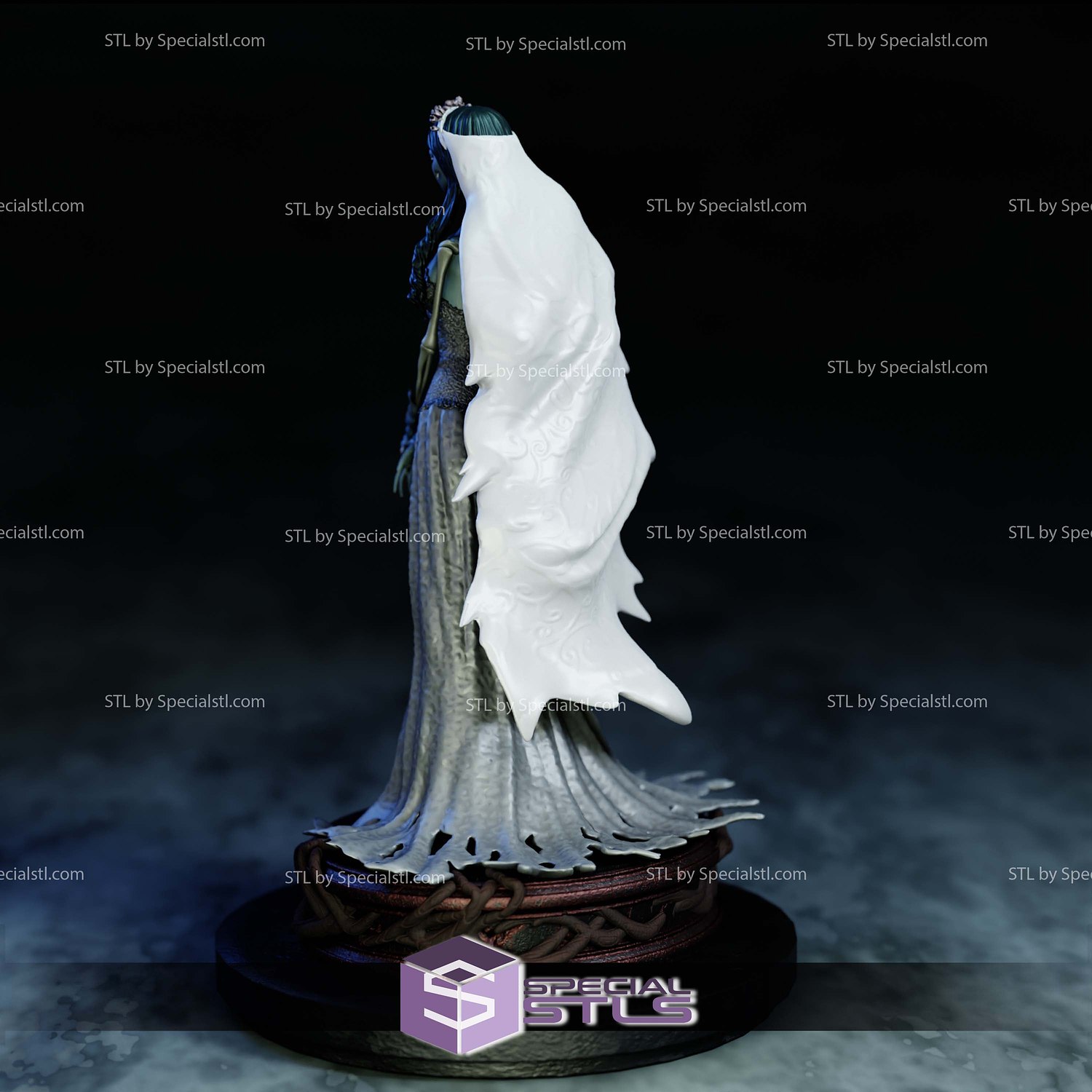 Emily The Corpse Bride V2 STL Files 3D Model — view 6