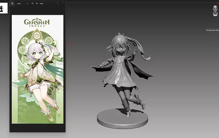 Genshin Impact Nahida 3D print OBJ and STL Model