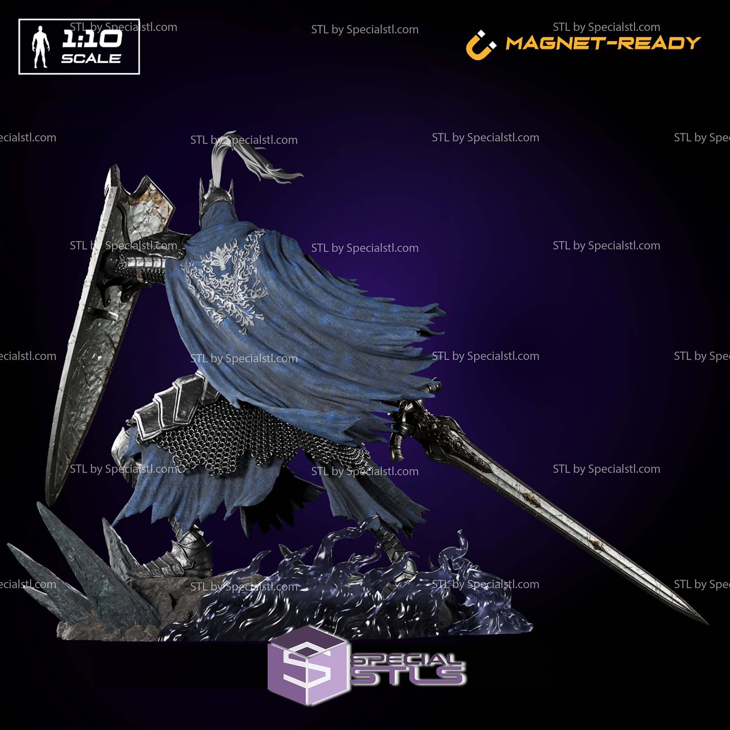 Artorias Dark Souls 1-10 STL Files 3D Model — view 3