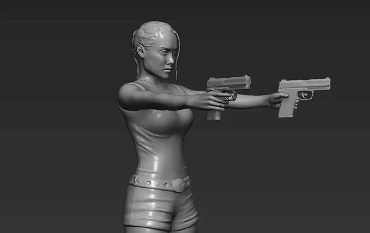 Lara Croft Tomb Raider 3D printing ready stl obj formats Model