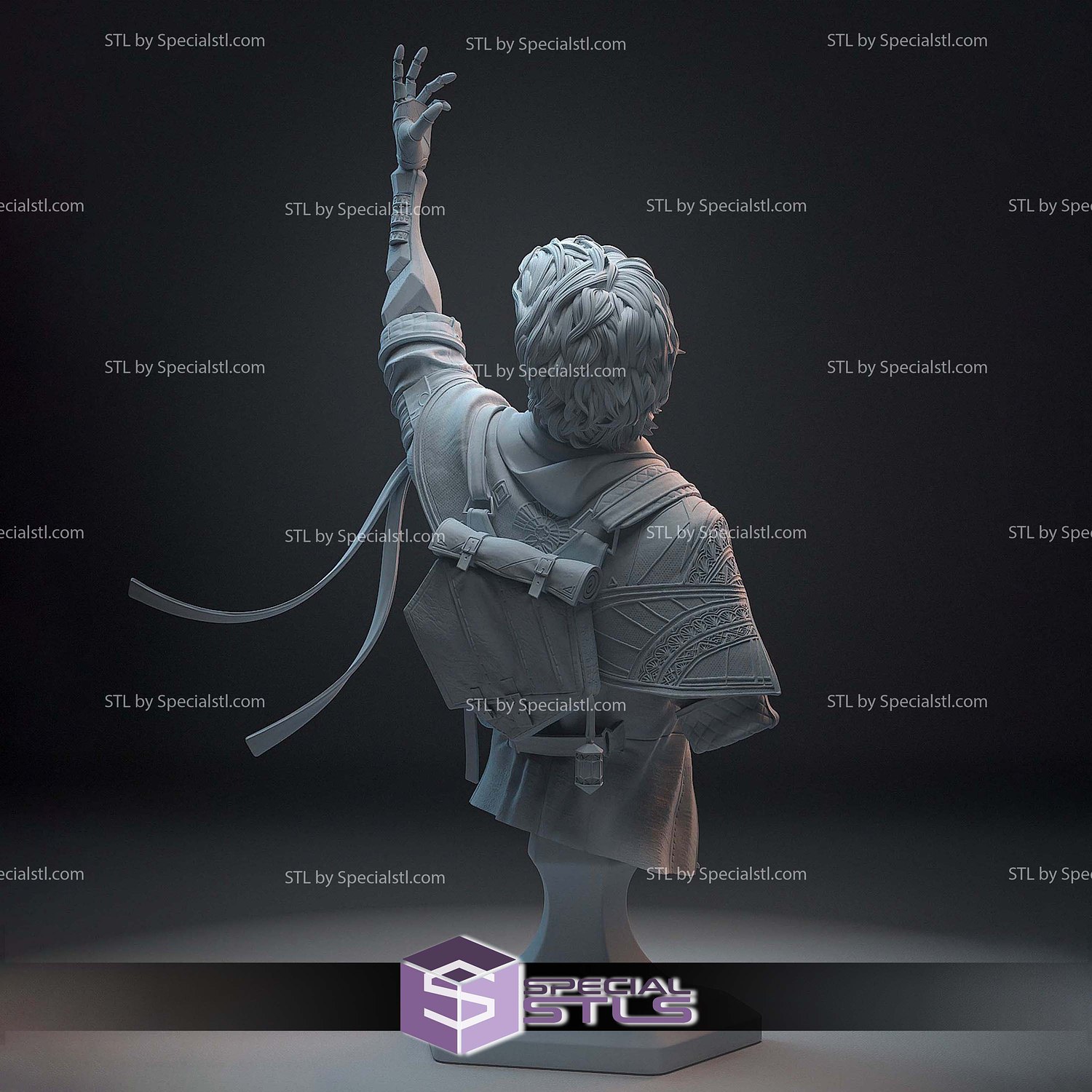 Gustave Blood Bust 3D Printer Files STL Model — view 3