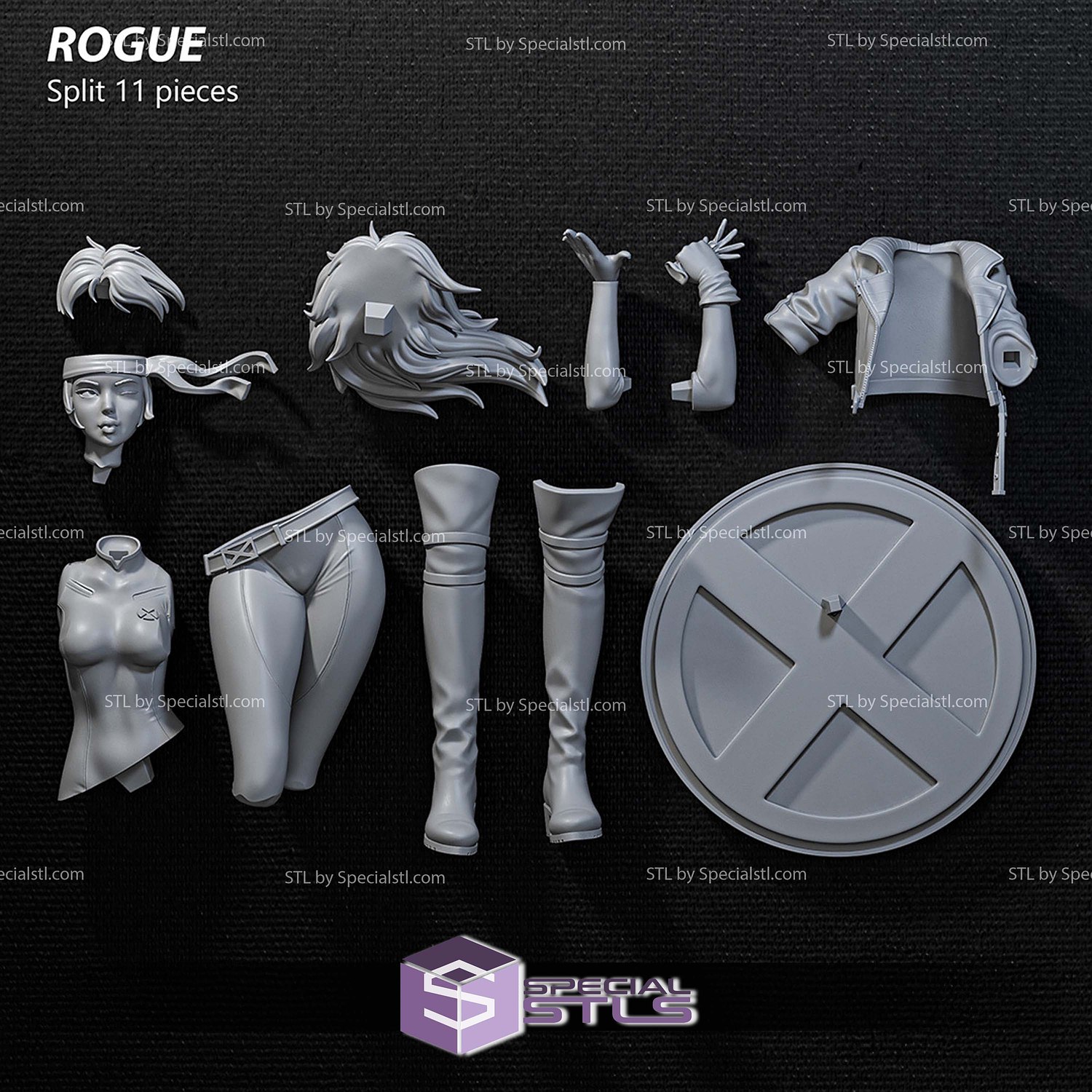 Rogue Blown Kiss 3D Printer Files STL Model — view 3