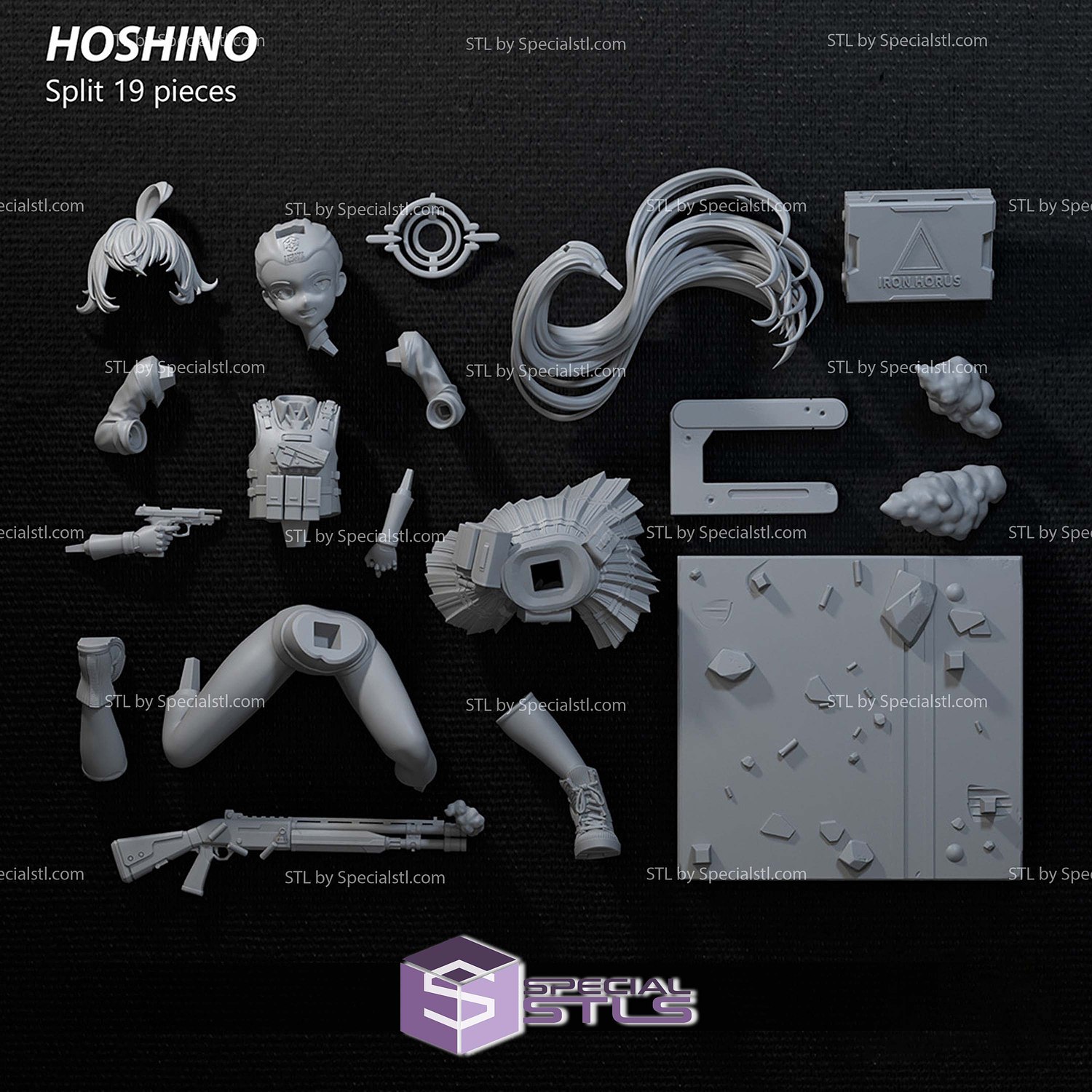 Takanashi Hoshino 3D Printer Files STL Model — view 4