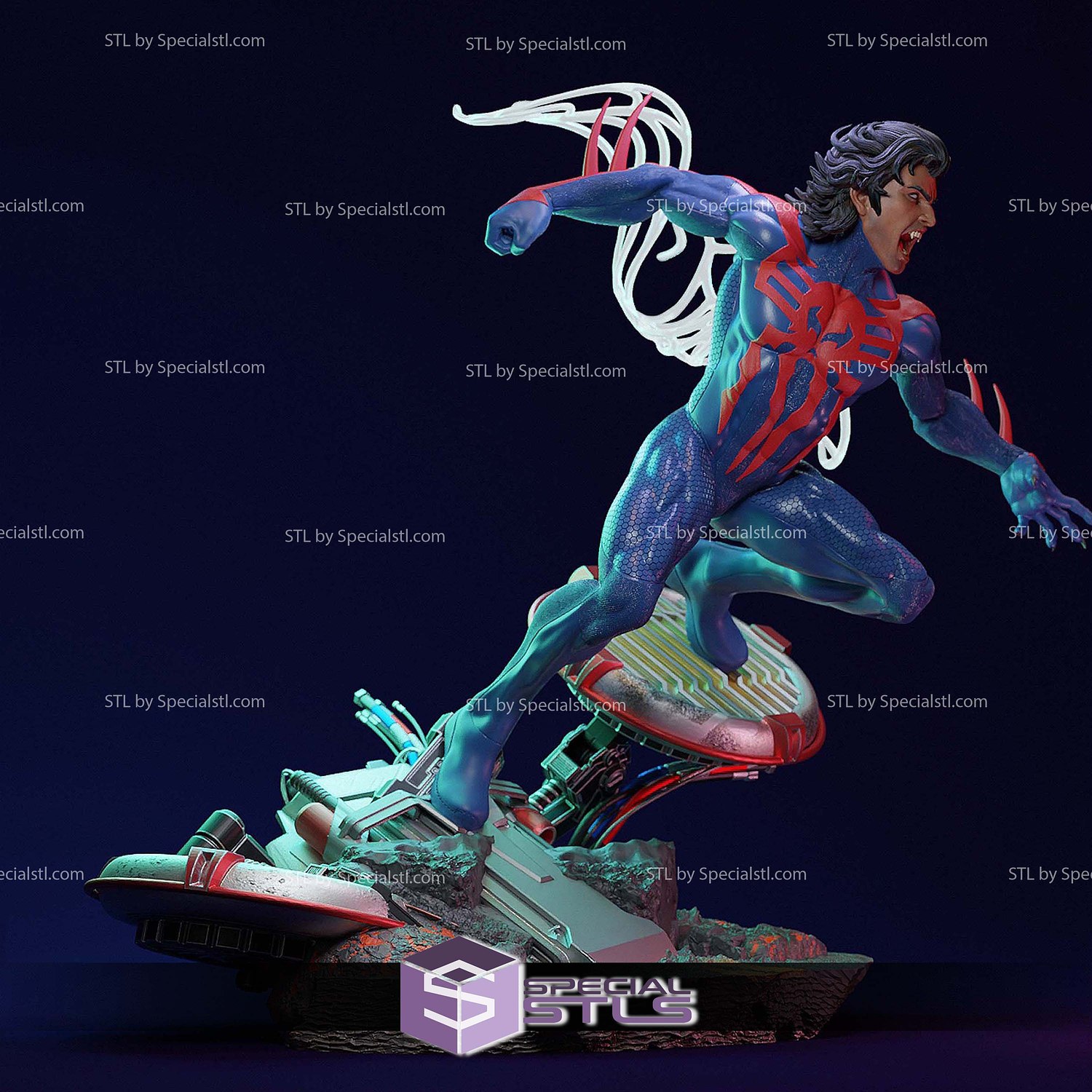 Miguel Ohara Spider Man 2099 3D Printer Files STL Model — view 2
