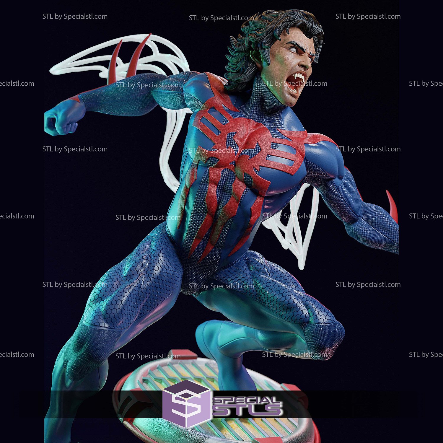 Miguel Ohara Spider Man 2099 3D Printer Files STL Model — view 4