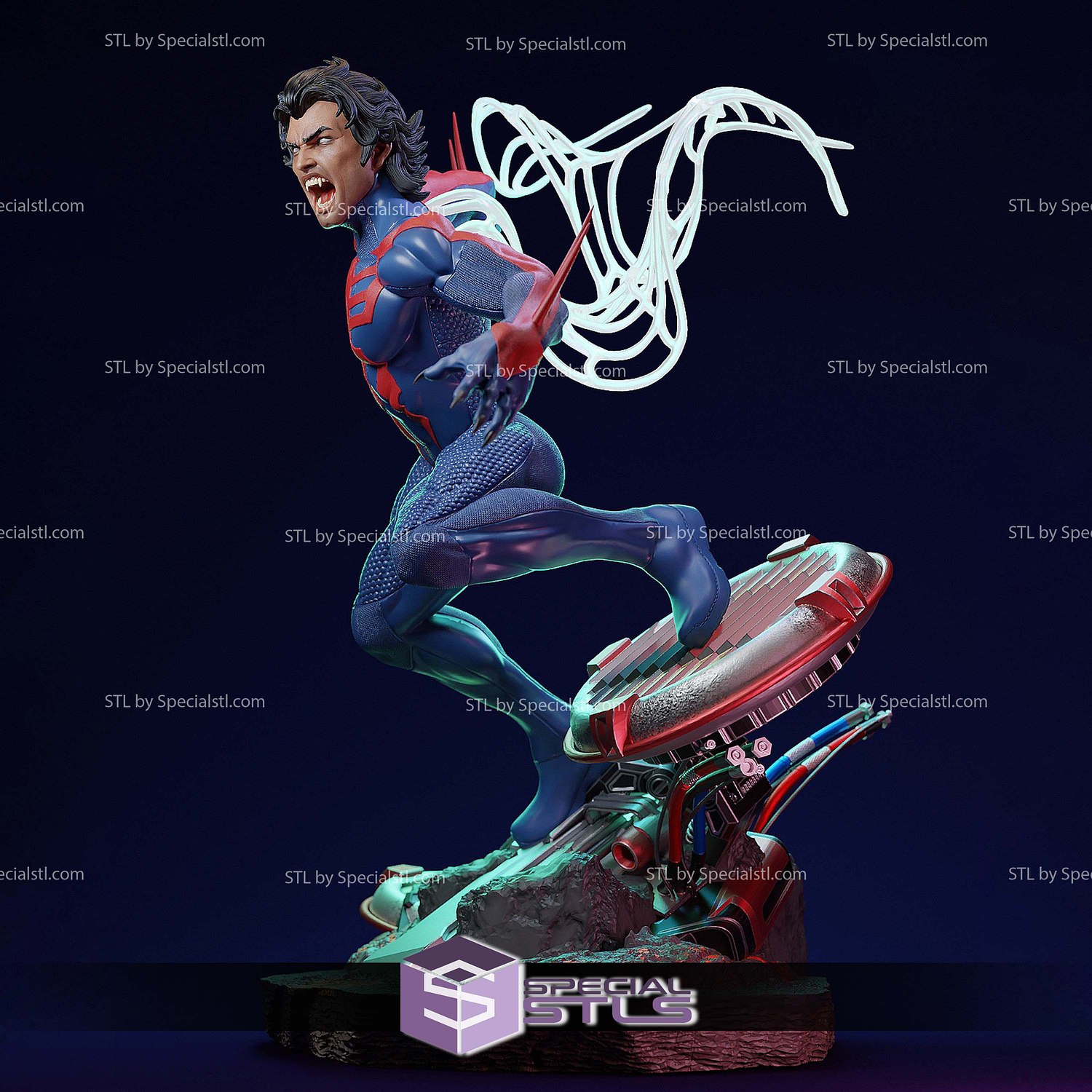 Miguel Ohara Spider Man 2099 3D Printer Files STL Model — view 5
