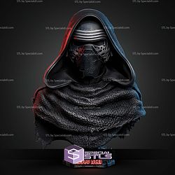 Kylo Ren Portrait Bust 470mm STL Files 3D Model