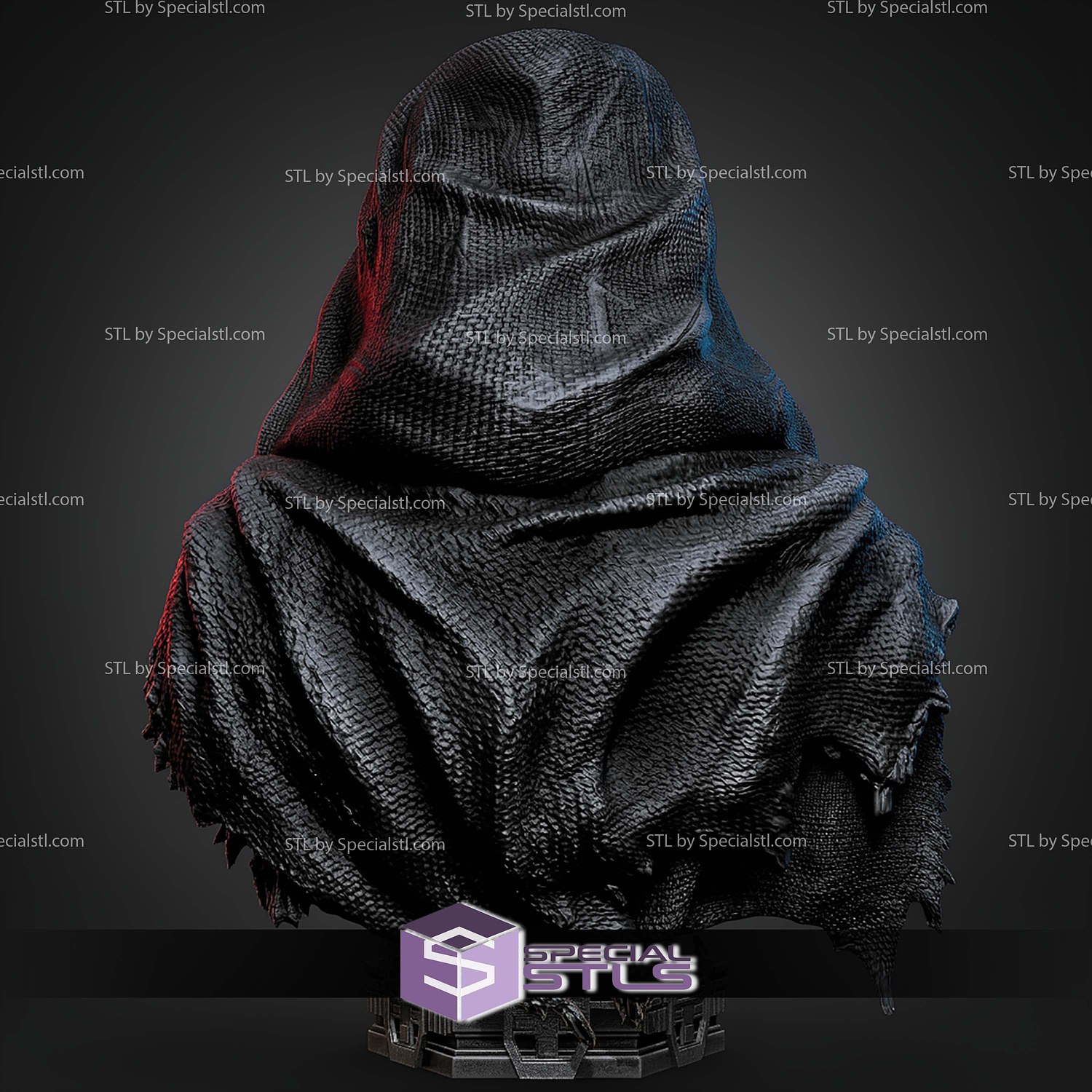 Kylo Ren Portrait Bust 470mm STL Files 3D Model — view 2
