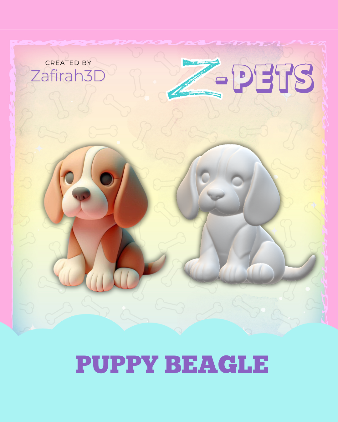 Z-PETS PUPPY BEAGLE 3D STL Model