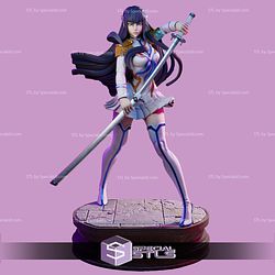 Satsuki Kiryuin and Sword Alone 3D Printer Files STL Model