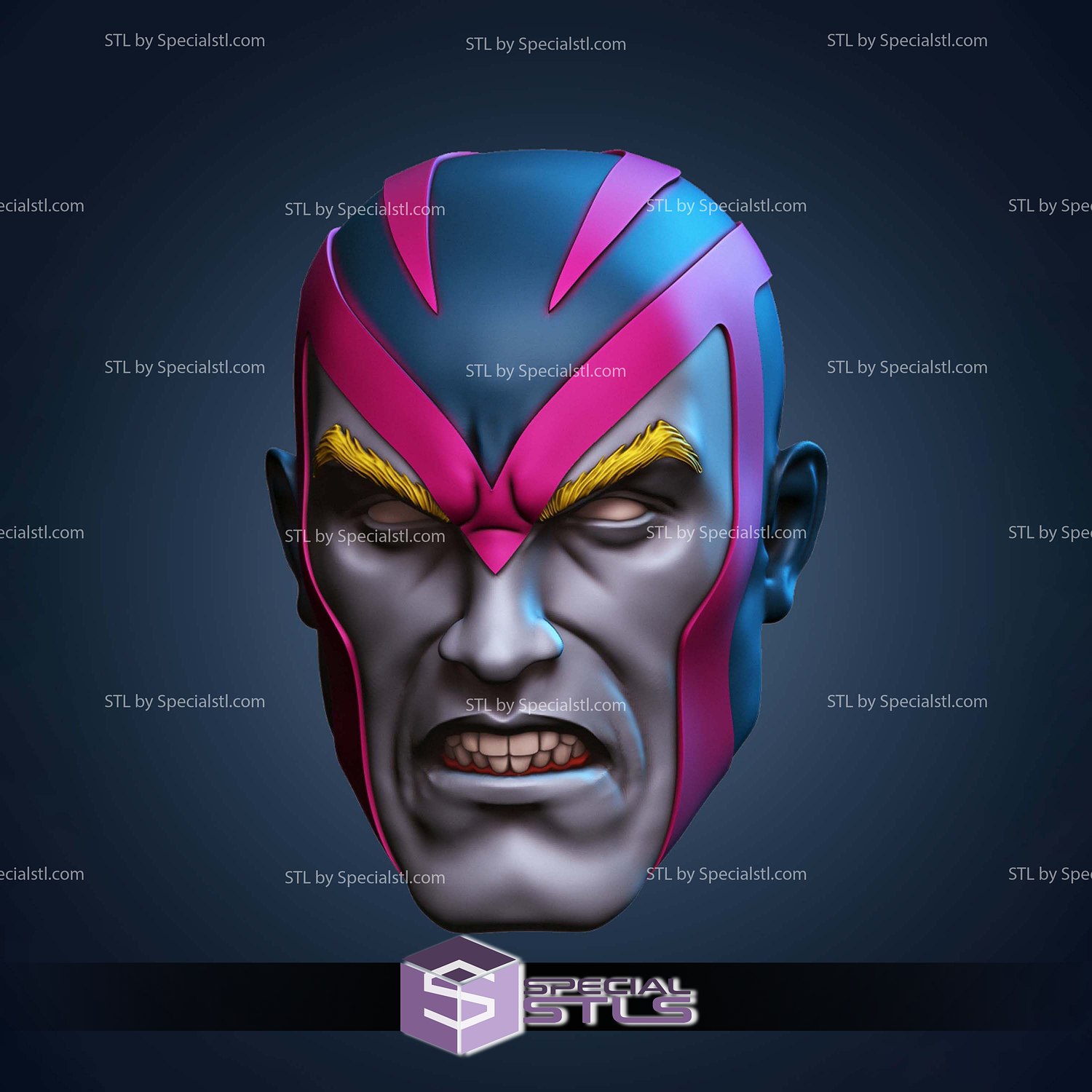 Custom Figure Head STL Collection - Archangel 3D Model — view 2