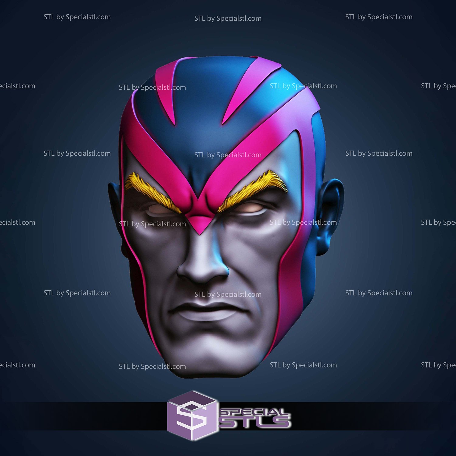 Custom Figure Head STL Collection - Archangel 3D Model — view 3