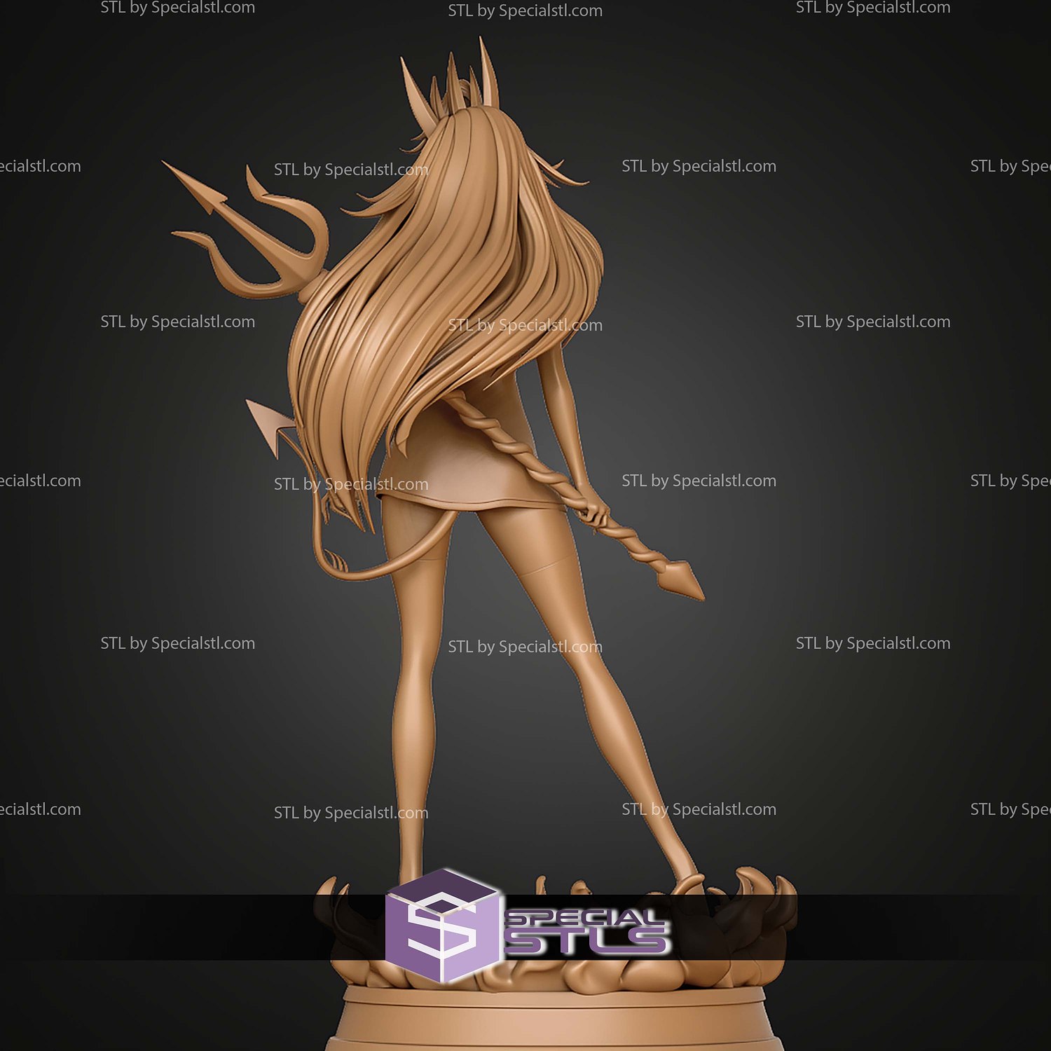 Charlie Morningstar Demon 180MM STL Files 3D Model — view 3