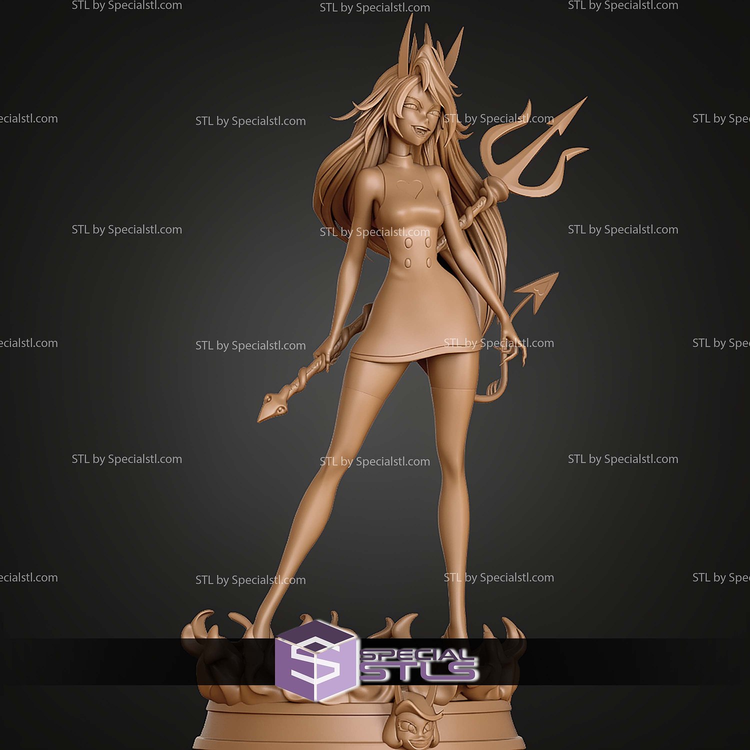 Charlie Morningstar Demon 180MM STL Files 3D Model — view 4