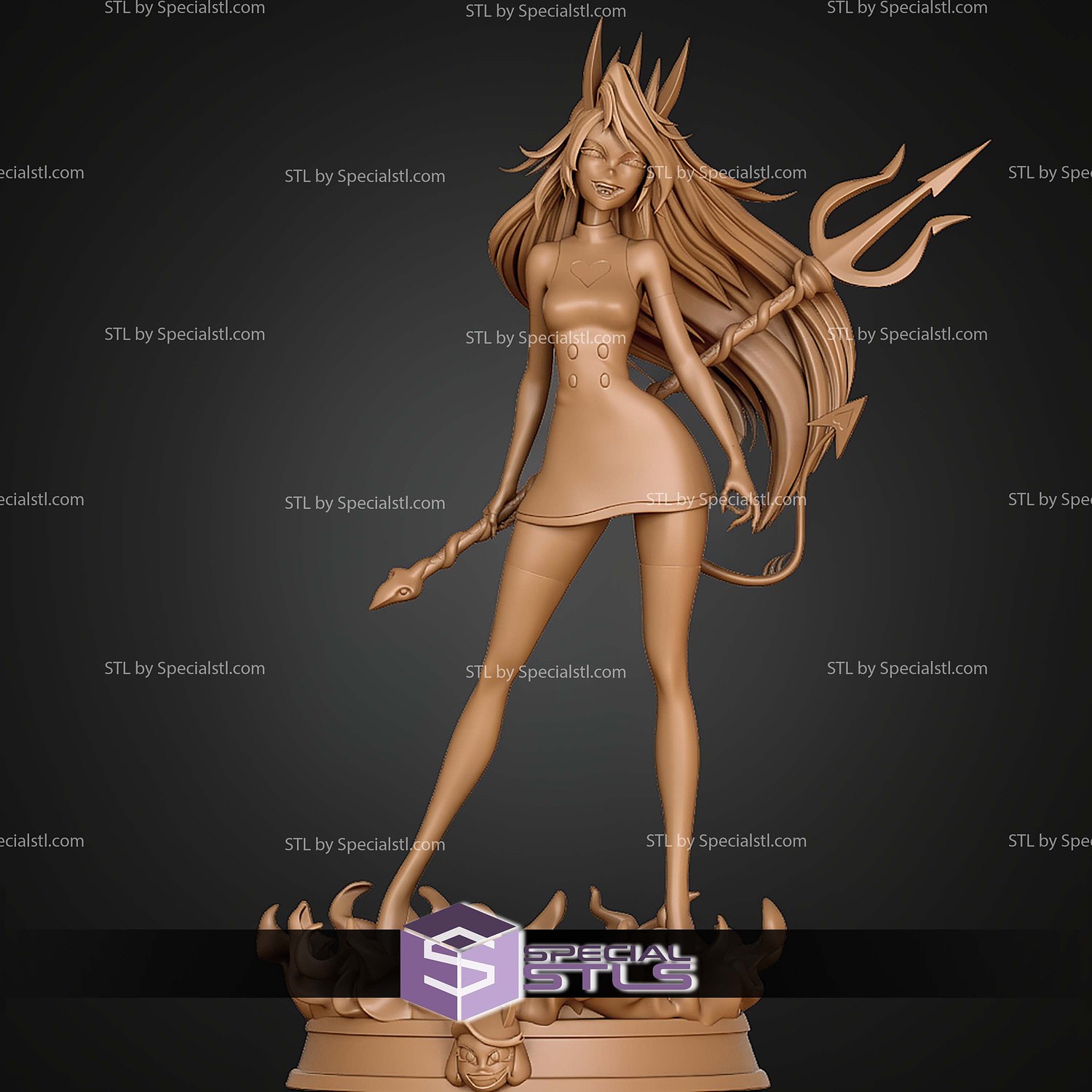 Charlie Morningstar Demon 180MM STL Files 3D Model — view 6