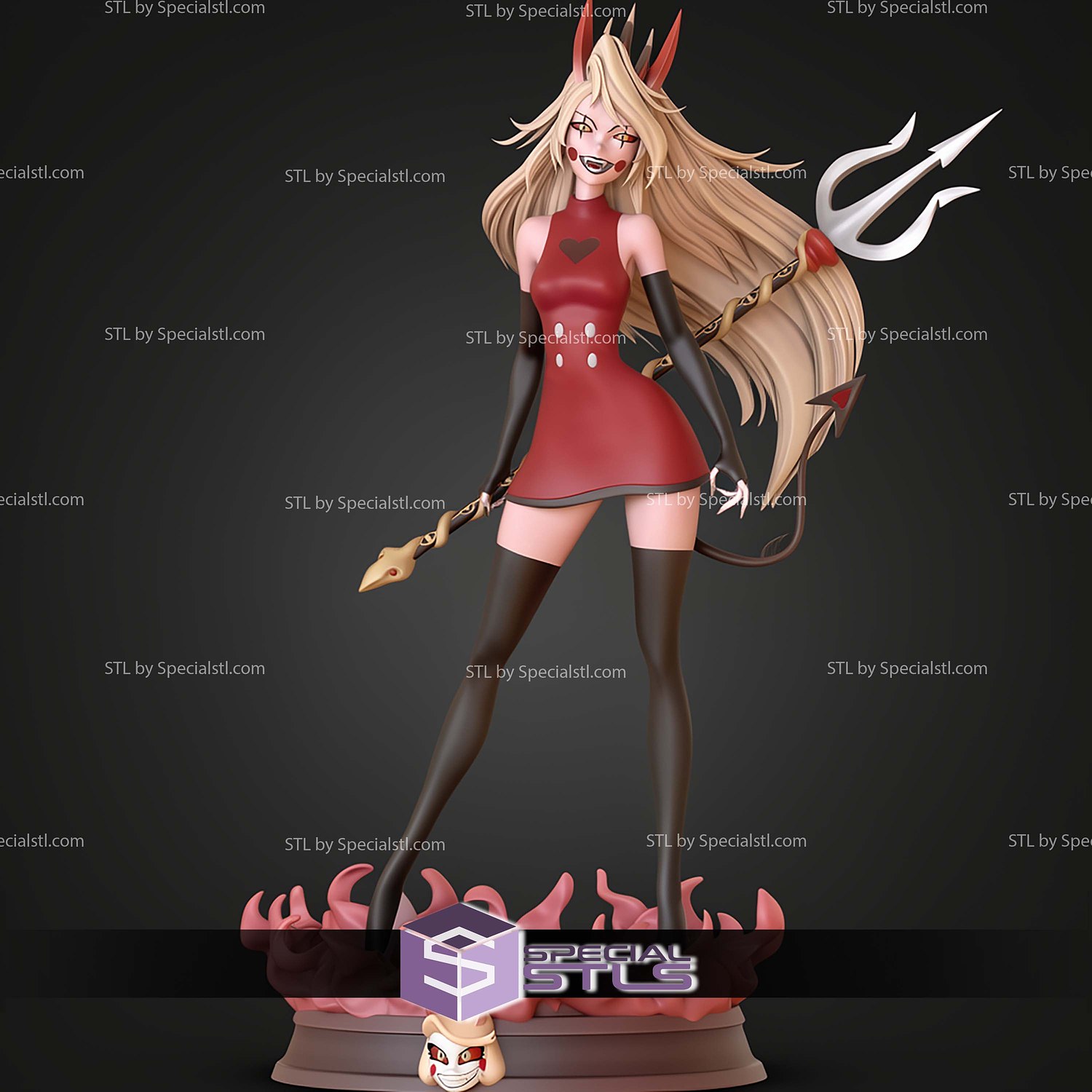 Charlie Morningstar Demon 180MM STL Files 3D Model — view 7