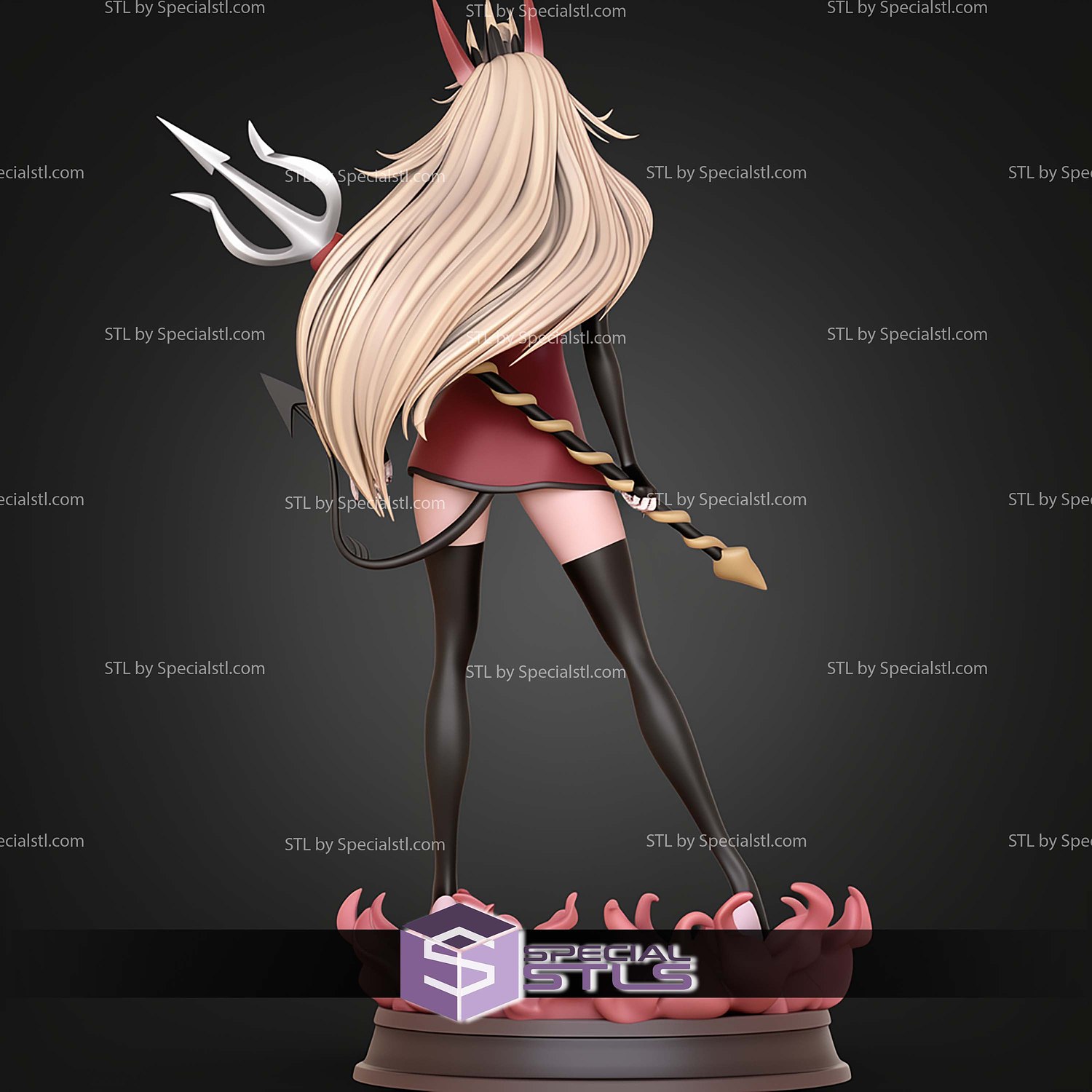 Charlie Morningstar Demon 180MM STL Files 3D Model — view 8