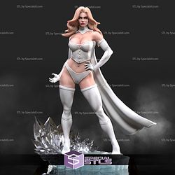 Emma Frost Attractive White 3D Printer Files STL Model