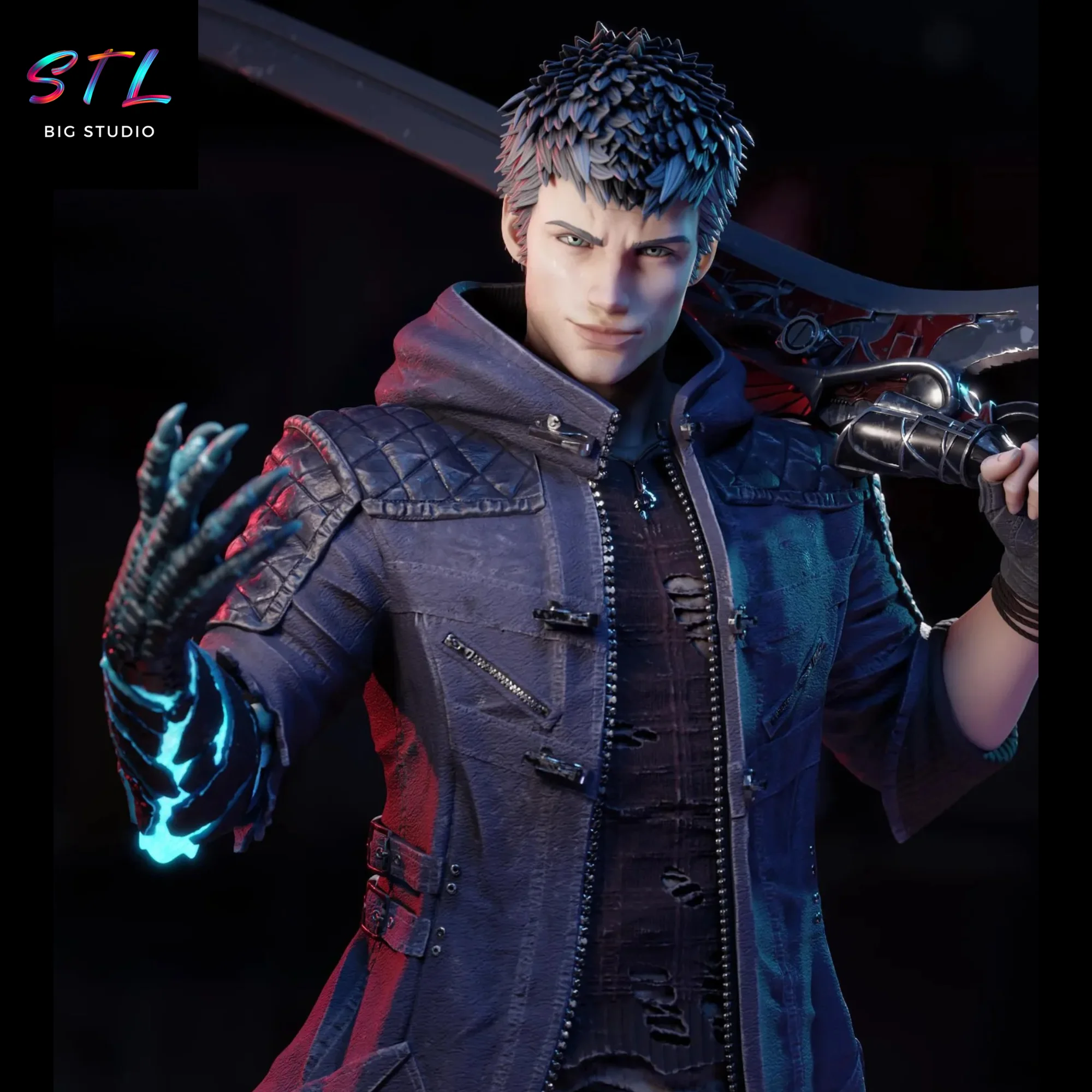 Nero STL | Devil May Cry | 3D Print Model Model — view 4