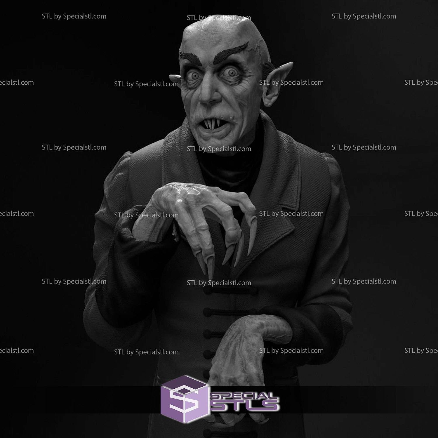 Nosferatu Sculptures 3D Printing STL Model — view 2