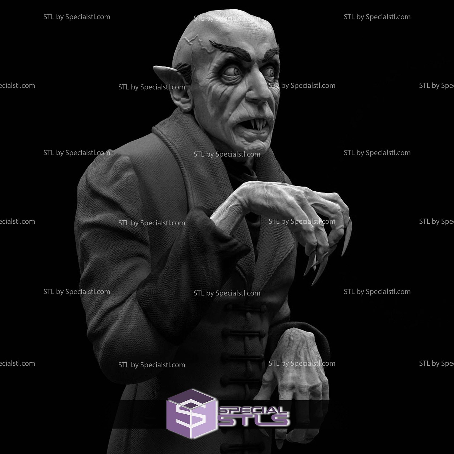 Nosferatu Sculptures 3D Printing STL Model — view 3